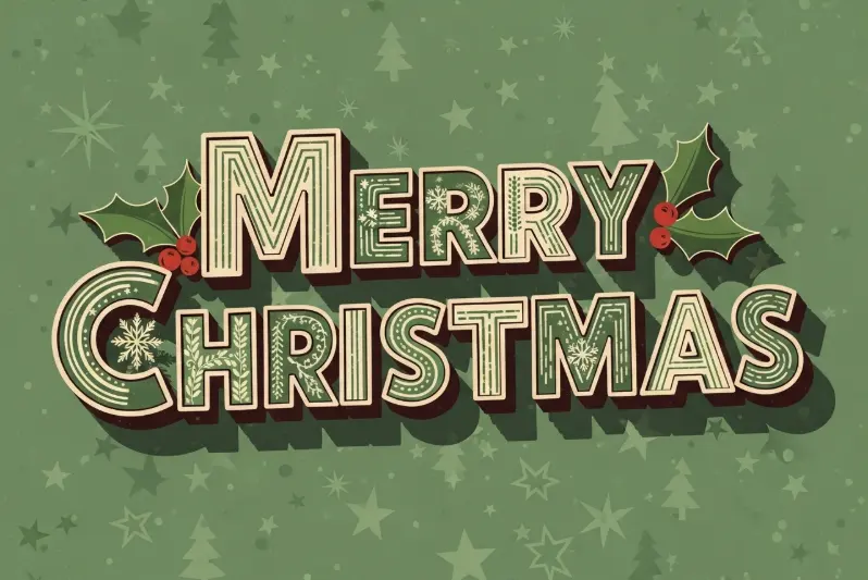Retro Vintage Christmas Font