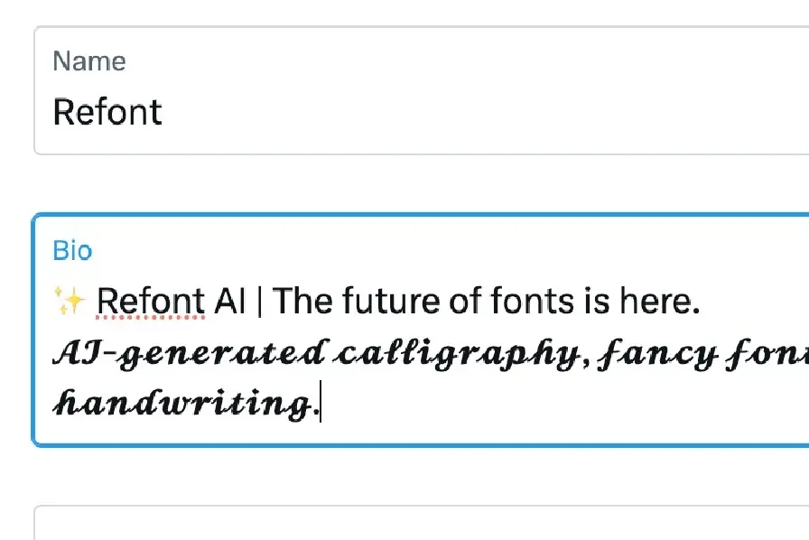 为推文、简介和话题定制的Twitter字体生成器