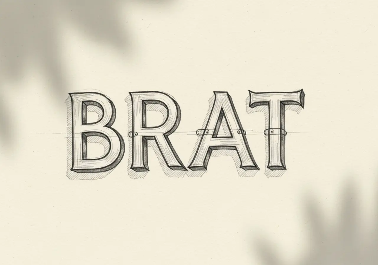 Sketched Brat Handfont