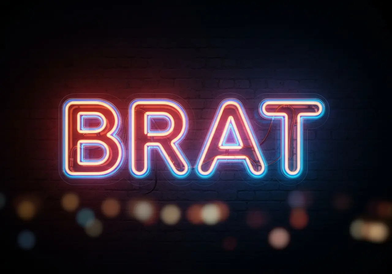 Neon Brat Display