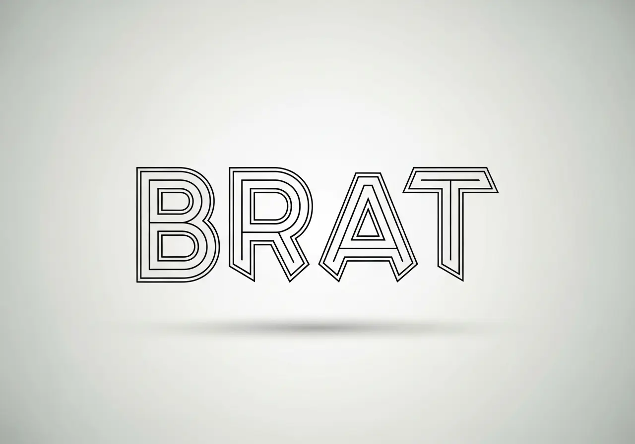 Minimal Brat Outline