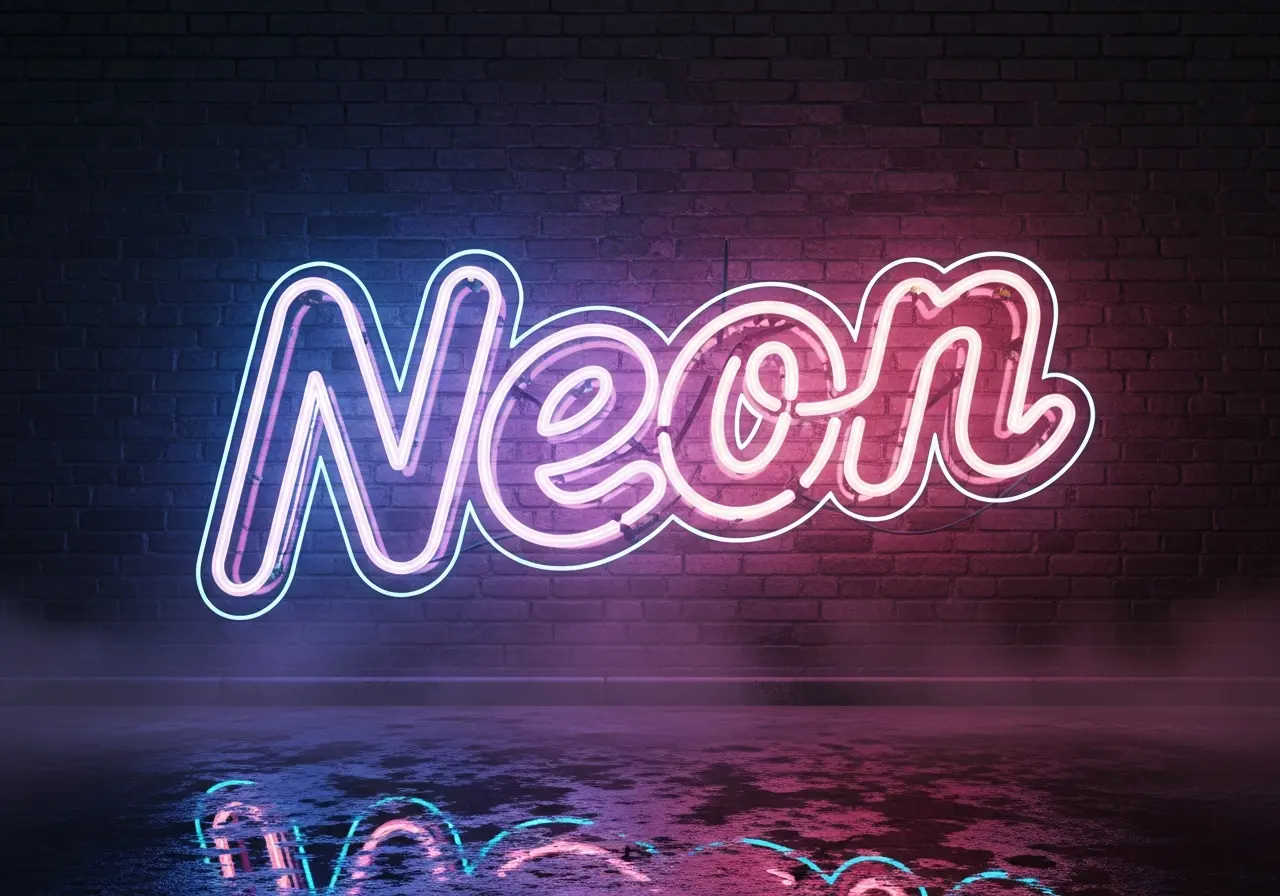 Neon Tube Bubble