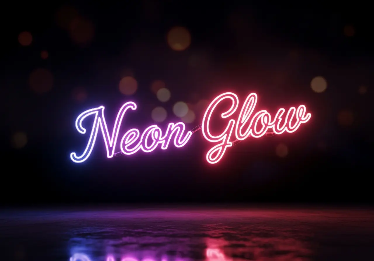Neon Script Retro Font