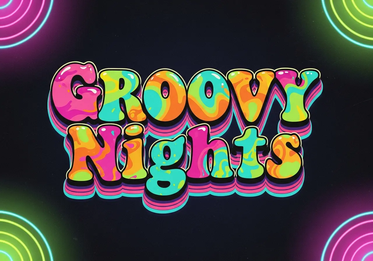 Groovy Bubble Typeface