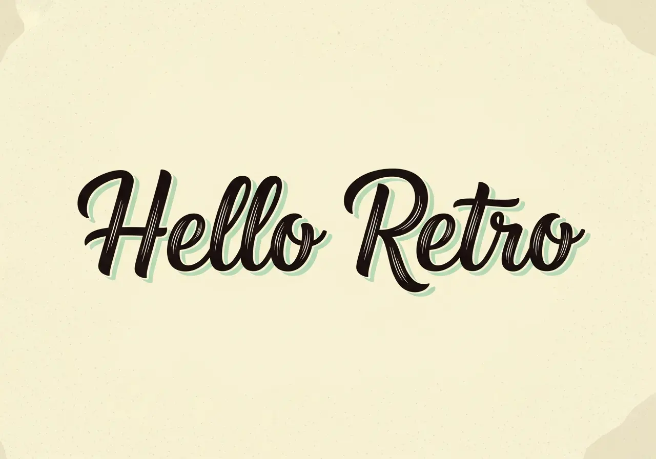 Handwritten Retro Script