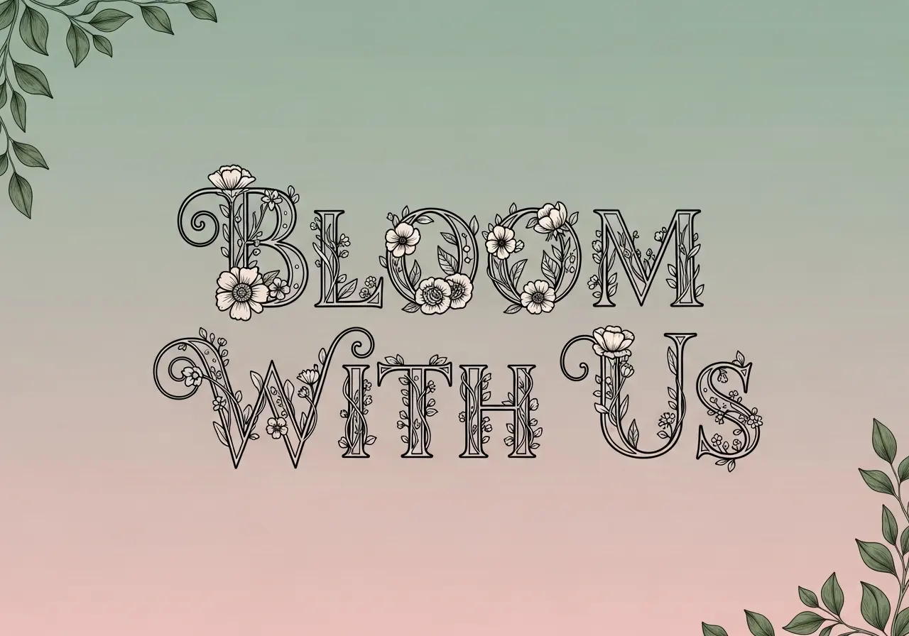Floral-Decorative Wedding Font