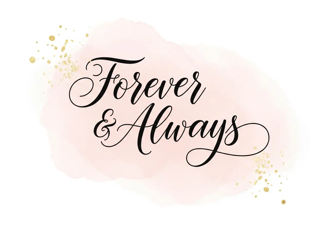 Romantic Script with Flourishes