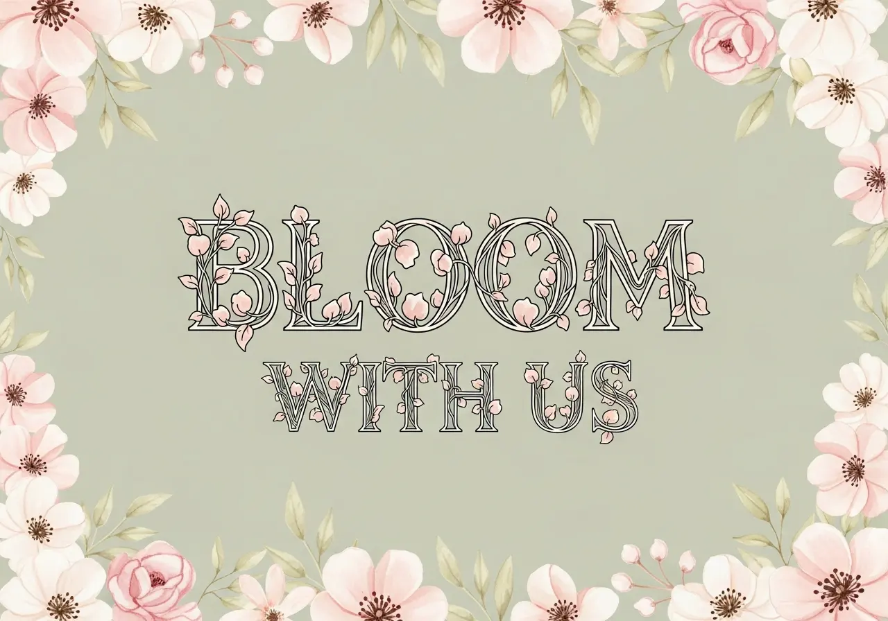 Floral-Embedded Display