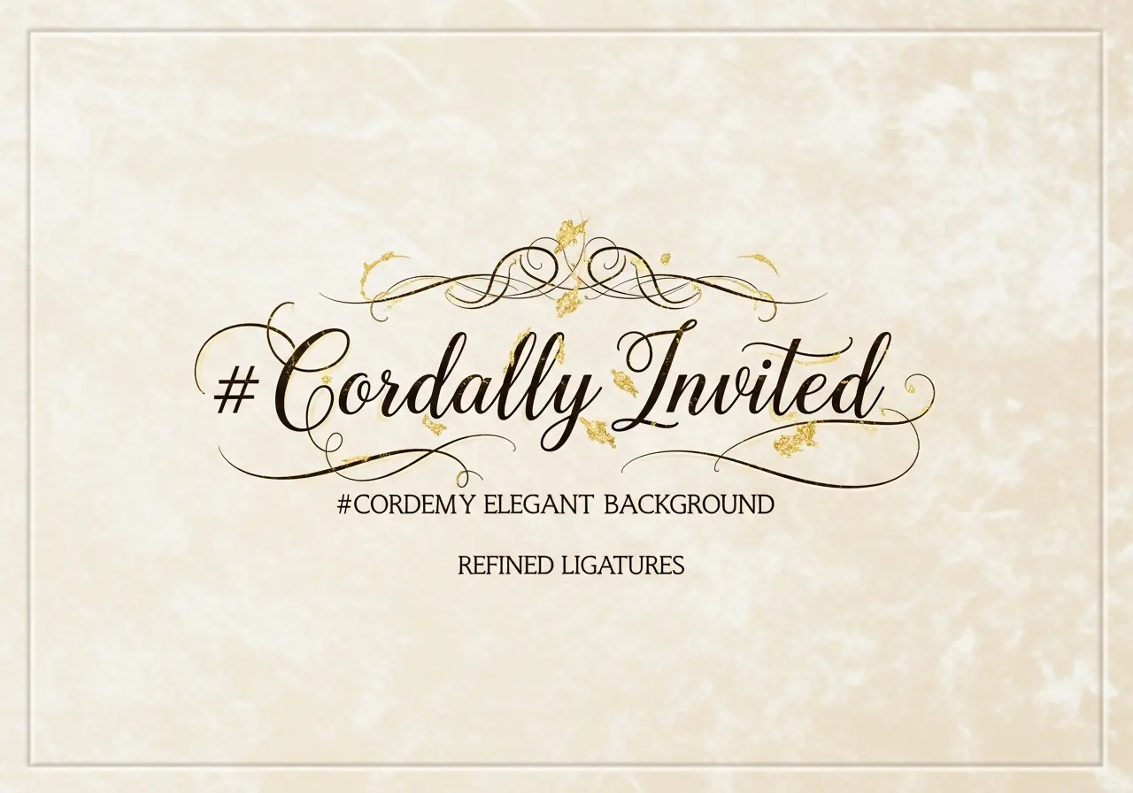 Elegant Script with Ligatures