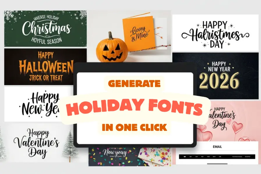 Holiday Fonts Style for Seasonal Marketing