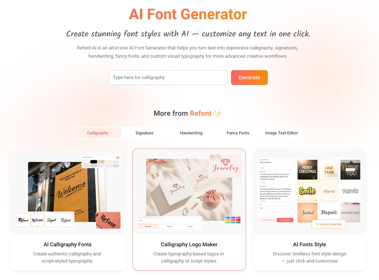 Refont – AI Font Generator Online, image size:1278x946