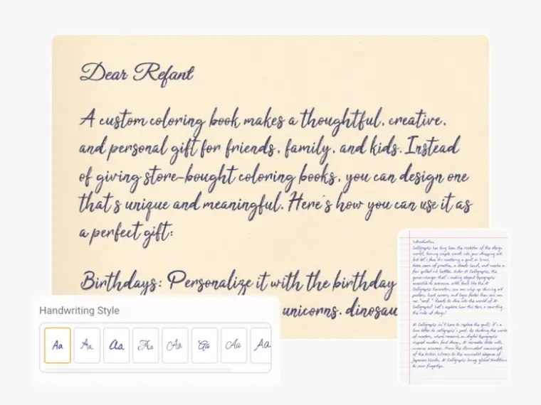 Handwriting Generator