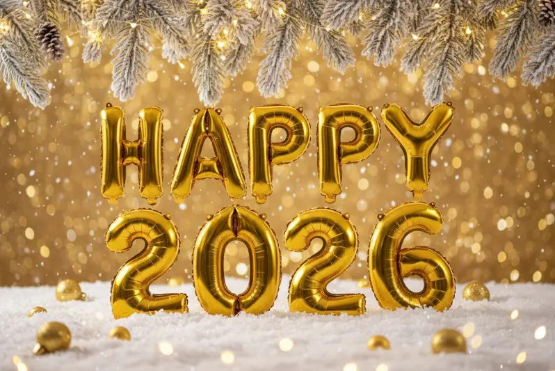 Golden Balloon Festive Sans