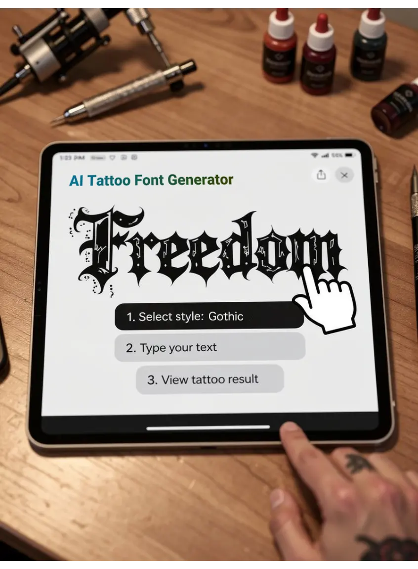 How to Use Our Tattoo Font Generator in 3 Easy Steps