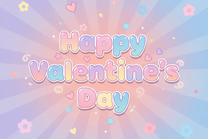 Cute Jelly Bubble Display Font